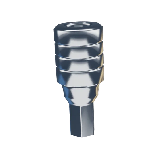 Ti-Base, engaging, null collar, without emergence profile