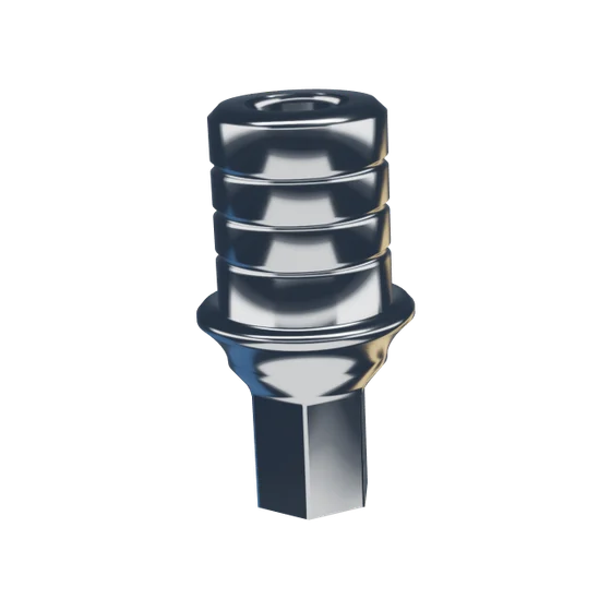 ASC Base, angled screw channel, 1.0 mm collar, with emergence profile